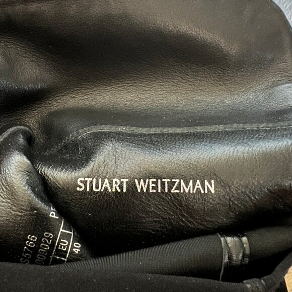 STUART WEITZMAN Limited Ed. 5050 Studded Leather Stretch OTK Boots Sz 9.5 NEW - Picture 10 of 11